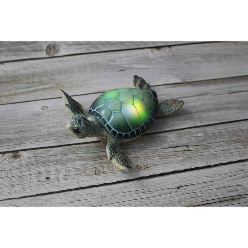 Light Up Turtle Figurine, Turtle Figurine, Sea Turtle Figurine, Glow in the Dark Turtle, Turtle - Pink Horse Florida