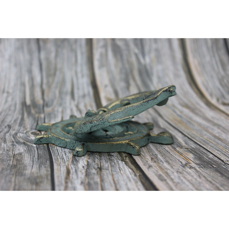 Ship Wheel Door Knocker, Dolphin Door Knocker, Dolphin Decor for Door, Nautical Decor, Door Knocker, - Pink Horse Florida