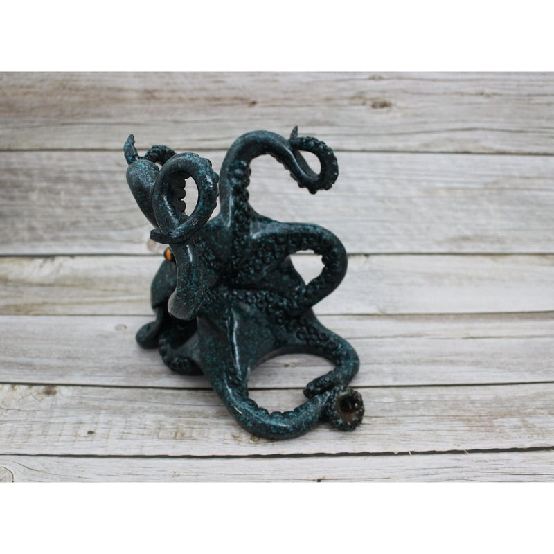 Octopus Wine Bottle Holder, Wine Bottle Holder, Nautical Wine Bottle Holder, Wine Decor - Pink Horse Florida