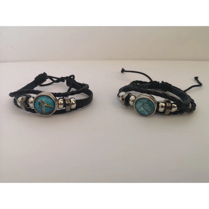 Turtle Bracelet Glow in the Dark SET OF TWO Turtle Bracelet Sea Turtle Jewelry Turtle Jewelry Sea - Pink Horse Florida