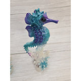 Seahorse Figurine, Seahorse Coral Figurine, Seahorse Decor, Beach Home Decor, Ocean - Pink Horse Florida