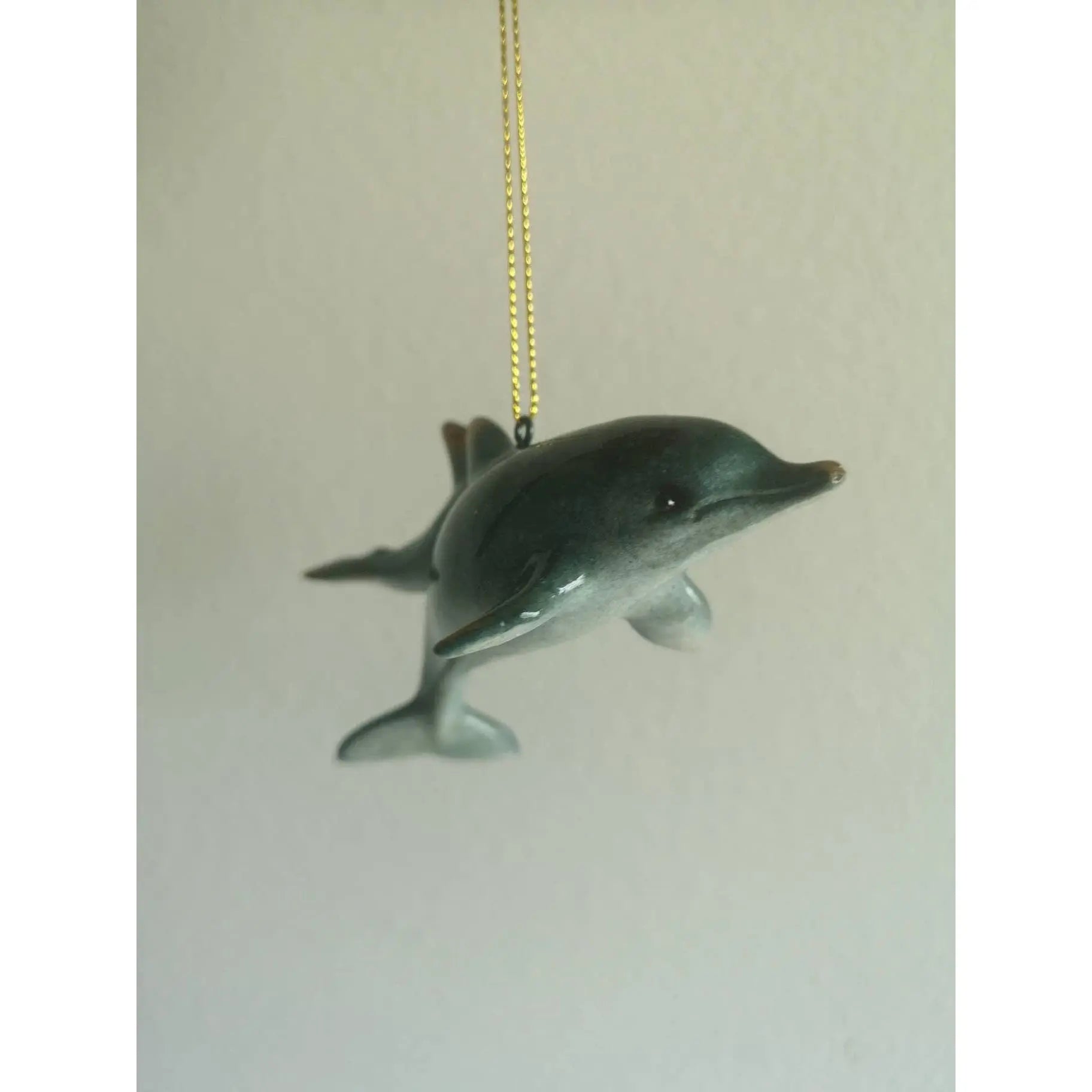 Dolphin Ornament SET OF TWO, Beach Ornament, Christmas Decoration, Dolphin Figurine, Dolphin - Pink Horse Florida