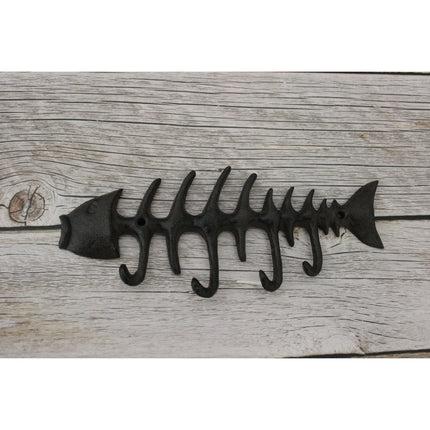 Fish Wall Hanger, Fish Bone Hook, Key Hook, Wall Hooks,Fish Decoration, Beach Decor, Beach - Pink Horse Florida