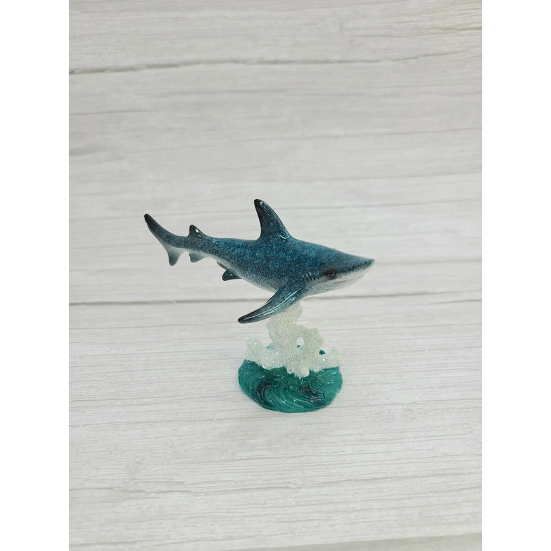 Shark Figurine, Shark Decor, Beach Home, Beach Decor, Ocean Decor, Nautical FIgurine, Beach - Pink Horse Florida