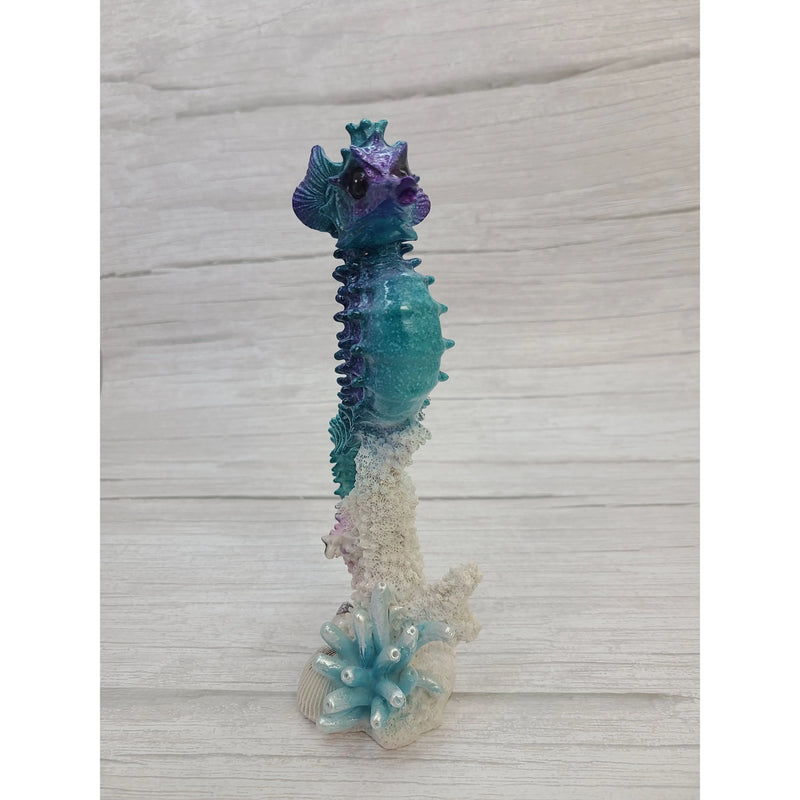 Seahorse Figurine, Seahorse Coral Figurine, Seahorse Decor, Beach Home Decor, Ocean - Pink Horse Florida