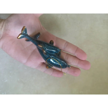 Dolphin Ornament SET OF TWO, Beach Ornament, Christmas Decoration, Dolphin Figurine, Dolphin - Pink Horse Florida