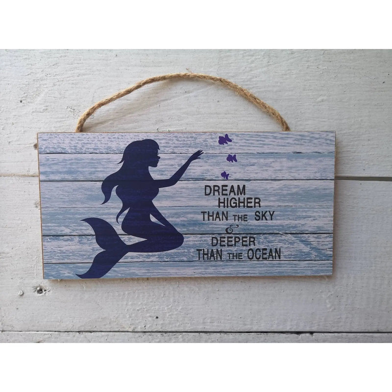 Mermaids Dream Sign, Mermaid Sign, Mermaid Pool Sign, Mermaid Decor - Pink Horse Florida