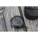 Anchor Antique Compass, Antique Compass with Anchor, Antique Compass, Vintage Compass, Pocket - Pink Horse Florida