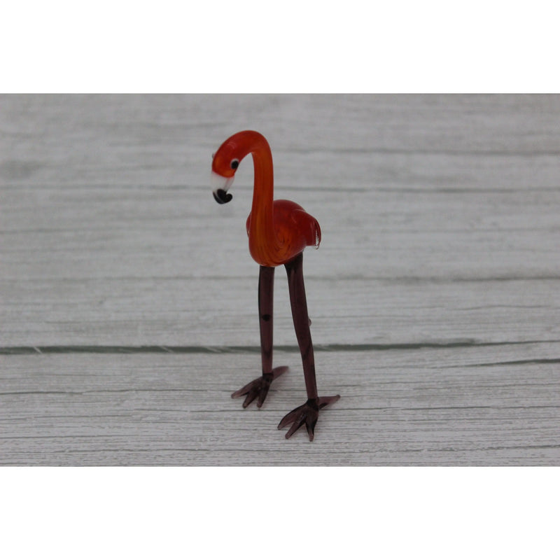 Flamingo Figurine, Glass Flamingo Figurine, On Sale Red Flamingo Figurine, Flamingo Decor, Flamingo - Pink Horse Florida