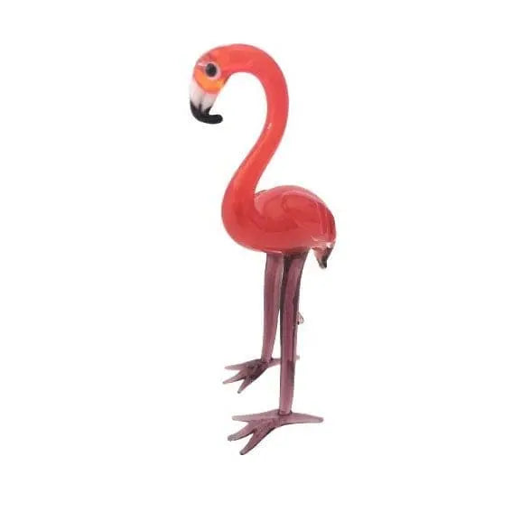 Flamingo Figurine, Glass Flamingo Figurine, On Sale Red Flamingo Figurine, Flamingo Decor, Flamingo - Pink Horse Florida