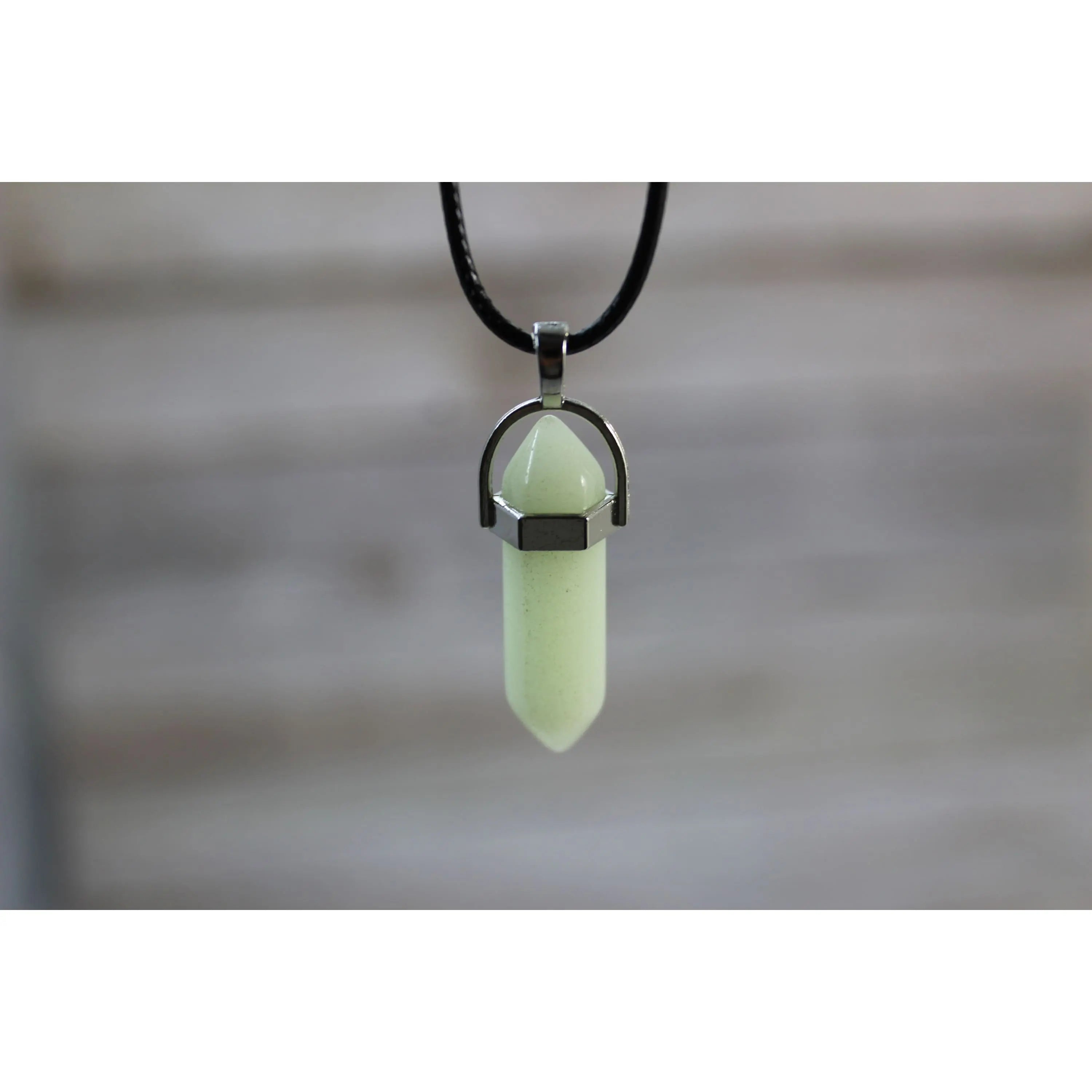 Green Glow in the Dark Spear Necklace, Glow in the Dark Necklace, Arrow Necklace, Arrow Jewelry, - Pink Horse Florida