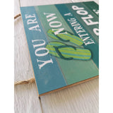 Flip Flop Sign, Flip Flop Zone, Flip Flop Decor, Pool Decor, Lake House Decor Beach Cottage Decor - Pink Horse Florida