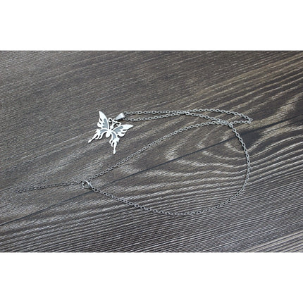 Glow in the Dark Necklace, Butterfly Necklace, Blue Glow in the Dark Butterfly Necklace, Butterfly - Pink Horse Florida