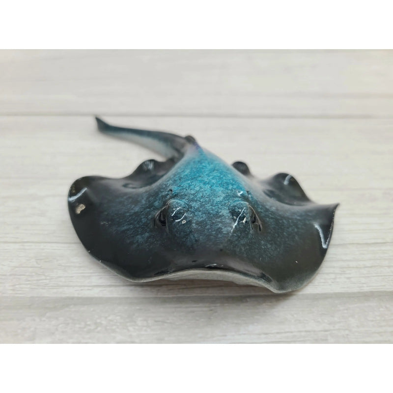 Stingray Figurine, Stringray Decor, On Sale, Beach Decor, Ocean Decor, Stingray Sculpture, Sea Life - Pink Horse Florida