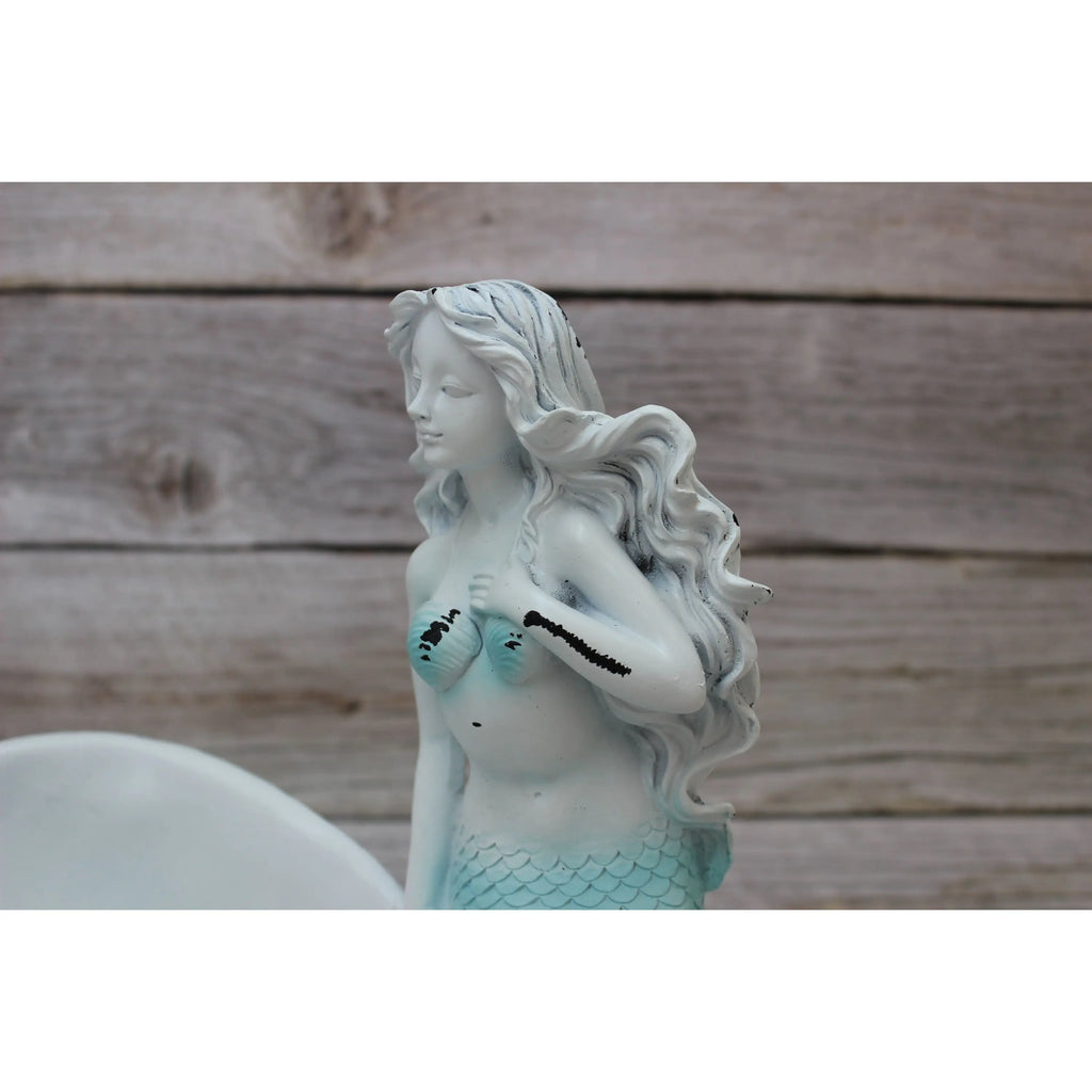 Mermaid Figurine, Mermaid Decor, Coastal Decorative Accent, Mermaid Collectibles, Mermaid Vase - Pink Horse Florida