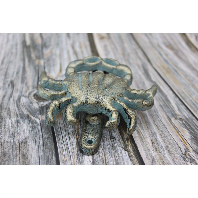 Crab Door Knocker, Crab Decor, Door Knocker, Beach Door Knocker, Beach Decor, Crab FIgurine, Coastal - Pink Horse Florida