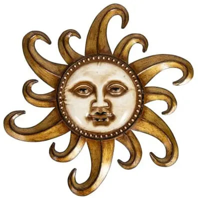 Sun Face, Sun Wall Hanging, Metal Wall Hanging, Patio Decor, Porch Decor - Pink Horse Florida