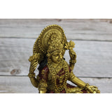 Lakshmi, Lakshmi Goddess, Hindu Goddess Lakshmi, Meditating Figurine, Gold Lakshmi Statue, Lakshmi - Pink Horse Florida