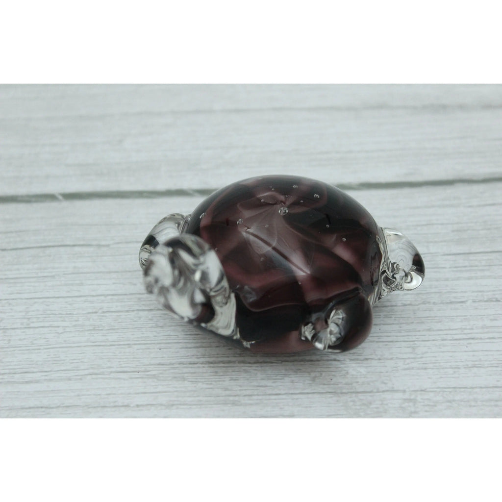 Sea Turtle Figurine, Glass Sea Turtle Figurine, GlassTurtle Figurine, Turtle Decor, Sea Turtle - Pink Horse Florida