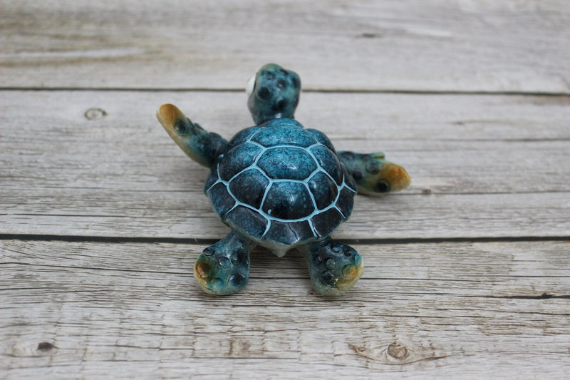 Sea Turtle Figurine SET of TWO, Cartoon Sea Turtle Figurine, Turtle Lover Gift, Ocean Lover Gift, Cartoon Turtle Figurine, Sea Turtle Gift - Pink Horse Florida