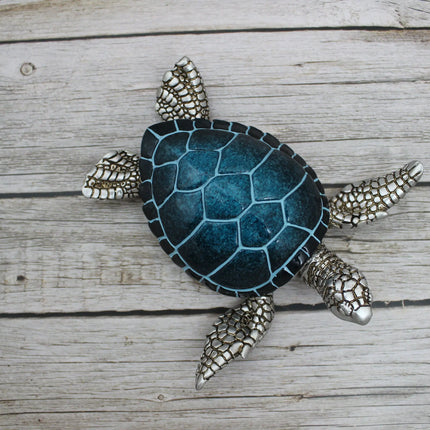 Sea Turtle Storage Box, Sea Turtle Storage Box, Sea Turtle Figurine, Sea Turtle Box, Sea Turtle Display, Blue Sea Turtle Figurine - Pink Horse Florida