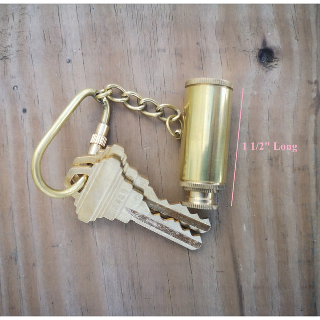 Telescope Keychain, Vintage Keychain, Brass Keychain, Nautical Keychain, Telescope, Spy Glass, Star - Pink Horse Florida