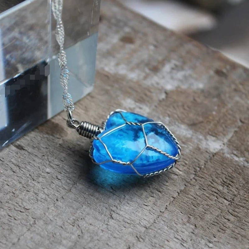 Ayat Al Qursi Dark Blue Star Stone Pendant | Boutique Ottoman Jewelry Store