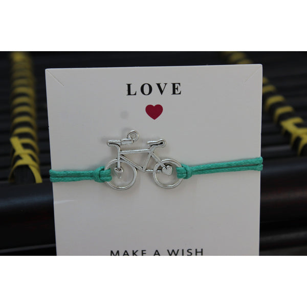 Bicycle Bracelet, Love Bracelet, Bicycle Jewelry, Bracelet for Her, Travel Jewelry, Travel Bracelet - Pink Horse Florida