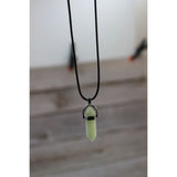 Green Glow in the Dark Spear Necklace, Glow in the Dark Necklace, Arrow Necklace, Arrow Jewelry, - Pink Horse Florida