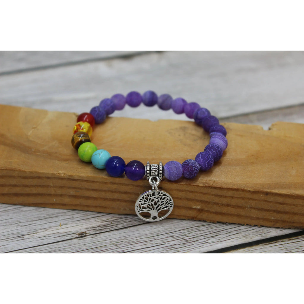 7 Chakra Bracelet, Beaded Bracelet, Chakra Bracelet, Seven Chakra Bracelet, Chakra Jewelry - Pink Horse Florida