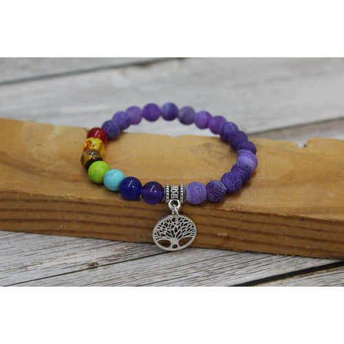 7 Chakra Bracelet, Beaded Bracelet, Chakra Bracelet, Seven Chakra Bracelet, Chakra Jewelry - Pink Horse Florida