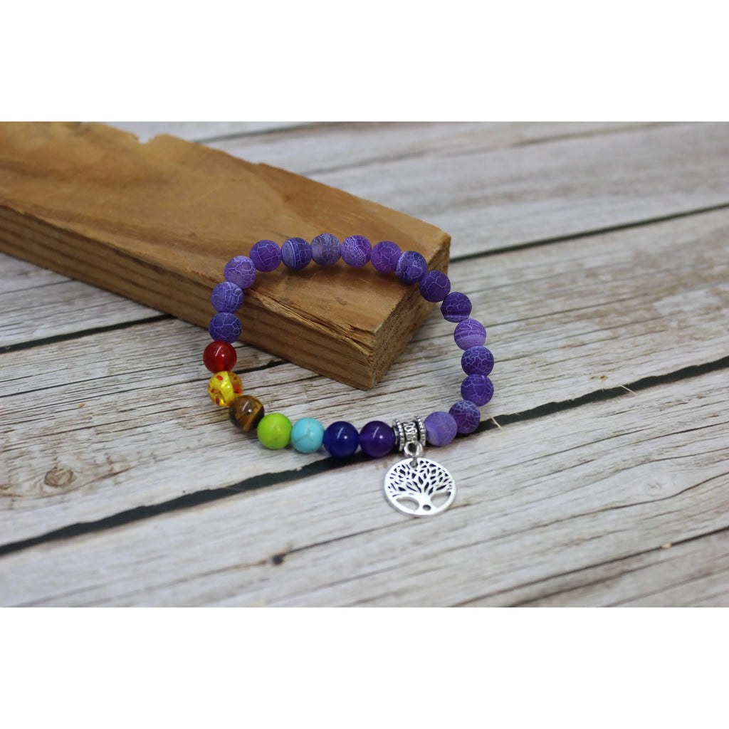 7 Chakra Bracelet, Beaded Bracelet, Chakra Bracelet, Seven Chakra Bracelet, Chakra Jewelry - Pink Horse Florida