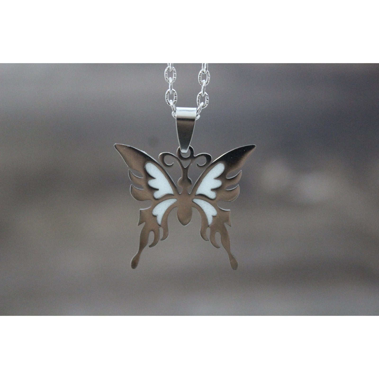 Yumilok Butterfly Necklace Earrings Jewelry Sets For Women Sterling
