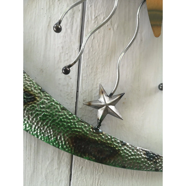 Moon, Sun, and Stars Wall Hanging, Metal Wall Hanging, Moon, Sun and Stars Outdoor Decor - Pink Horse Florida