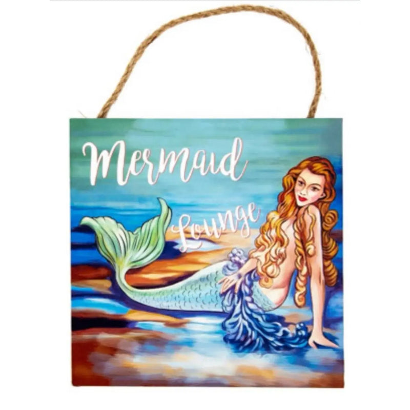 Mermaid Lounge, Mermaid Beach Sign, Mermaid Sign, Mermaid Bathroom Decor, Mermaid Pool Sign, Mermaid - Pink Horse Florida