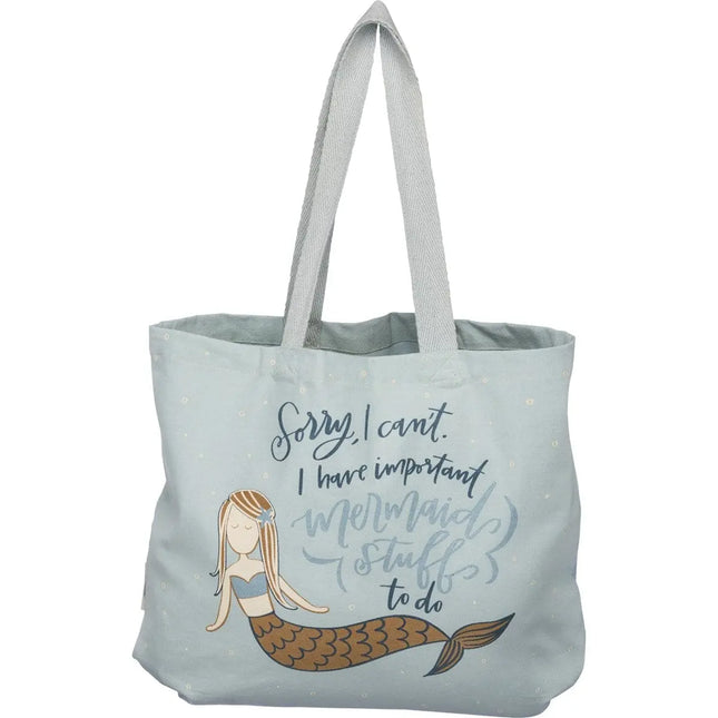 Mermaid Tote Bag, Mermaid Bag, Beach Tote Bag, Mermaid Lover, Mermaid Gift, Beach Bag - Pink Horse Florida