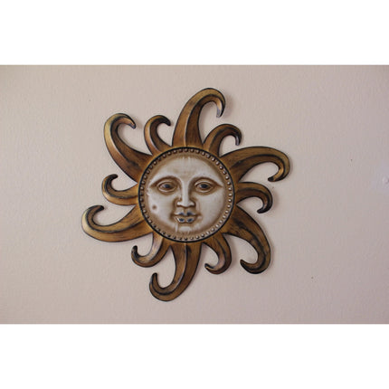 Sun Face, Sun Wall Hanging, Metal Wall Hanging, Patio Decor, Porch Decor - Pink Horse Florida