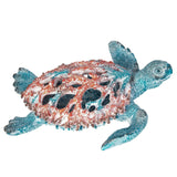 Sea Turtle Coral Look, Turtle Figurine, Miniature Turtle, Blue Turtle, Coral Sea Turtle - Pink Horse Florida