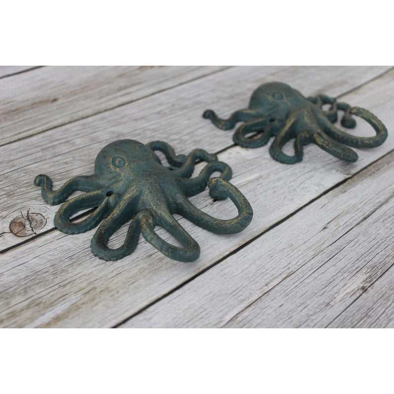 Octopus Hook, Octopus Decor, Nautical Decor, Octopus Key Hook SET OF TWO,  Beach Decor, Octopus Gift