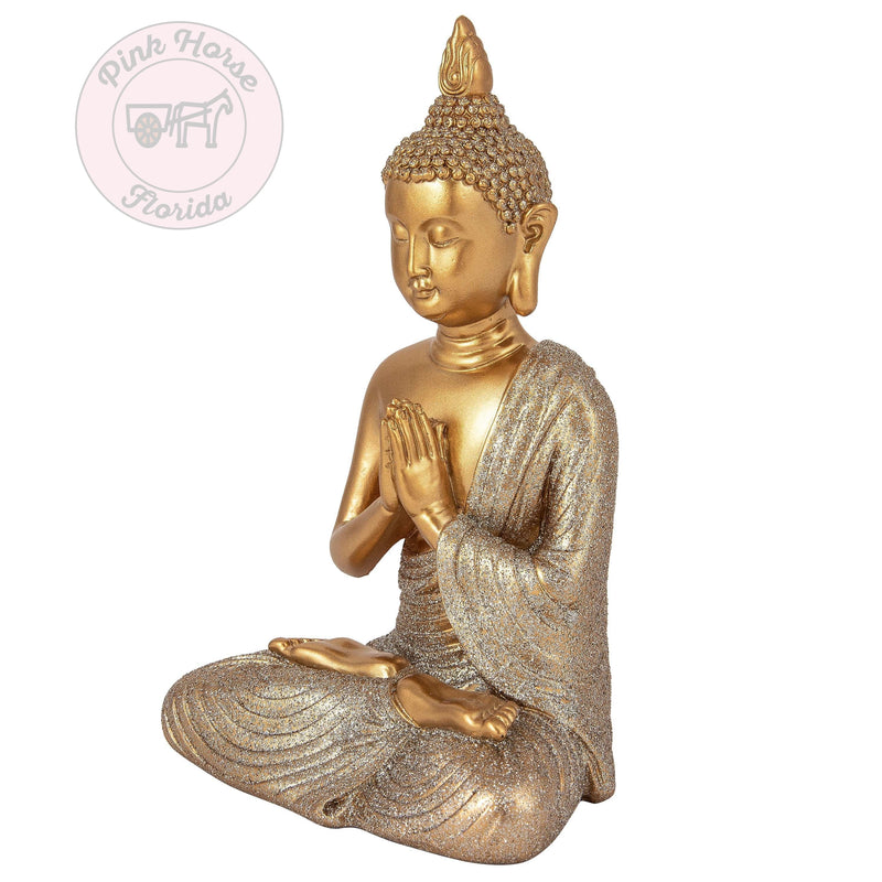 Meditating Buddha, Meditating Statue, Buddha, Thai Buddha, Yoga Figurine, Meditating Figurine, - Pink Horse Florida