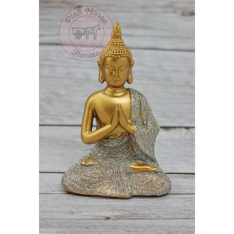 Meditating Buddha, Meditating Statue, Buddha, Thai Buddha, Yoga Figurine, Meditating Figurine, - Pink Horse Florida