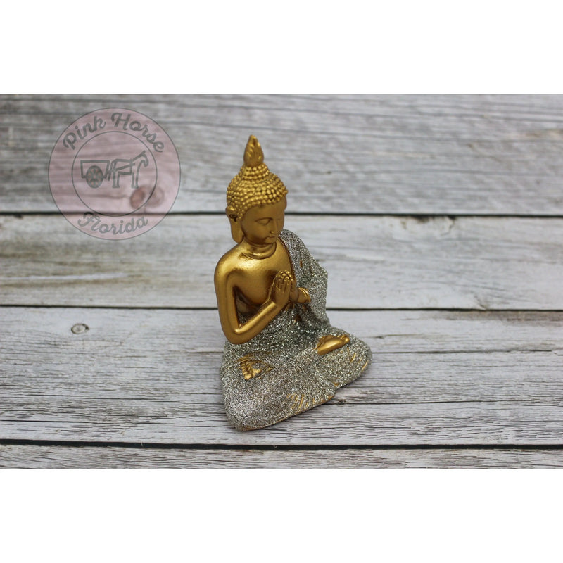 Meditating Buddha, Meditating Statue, Buddha, Thai Buddha, Yoga Figurine, Meditating Figurine, - Pink Horse Florida