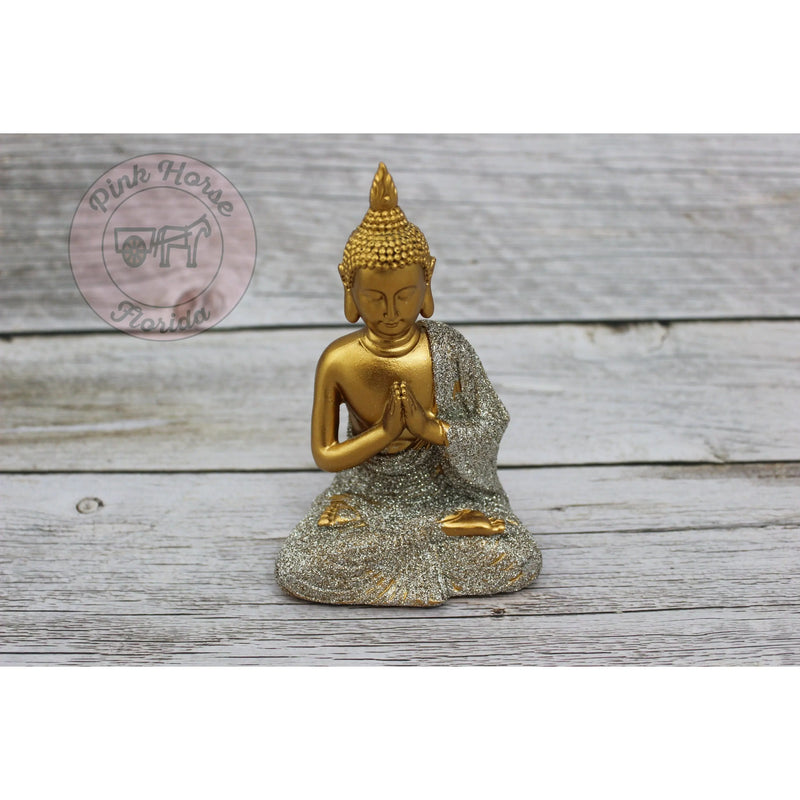 Meditating Buddha, Meditating Statue, Buddha, Thai Buddha, Yoga Figurine, Meditating Figurine, - Pink Horse Florida