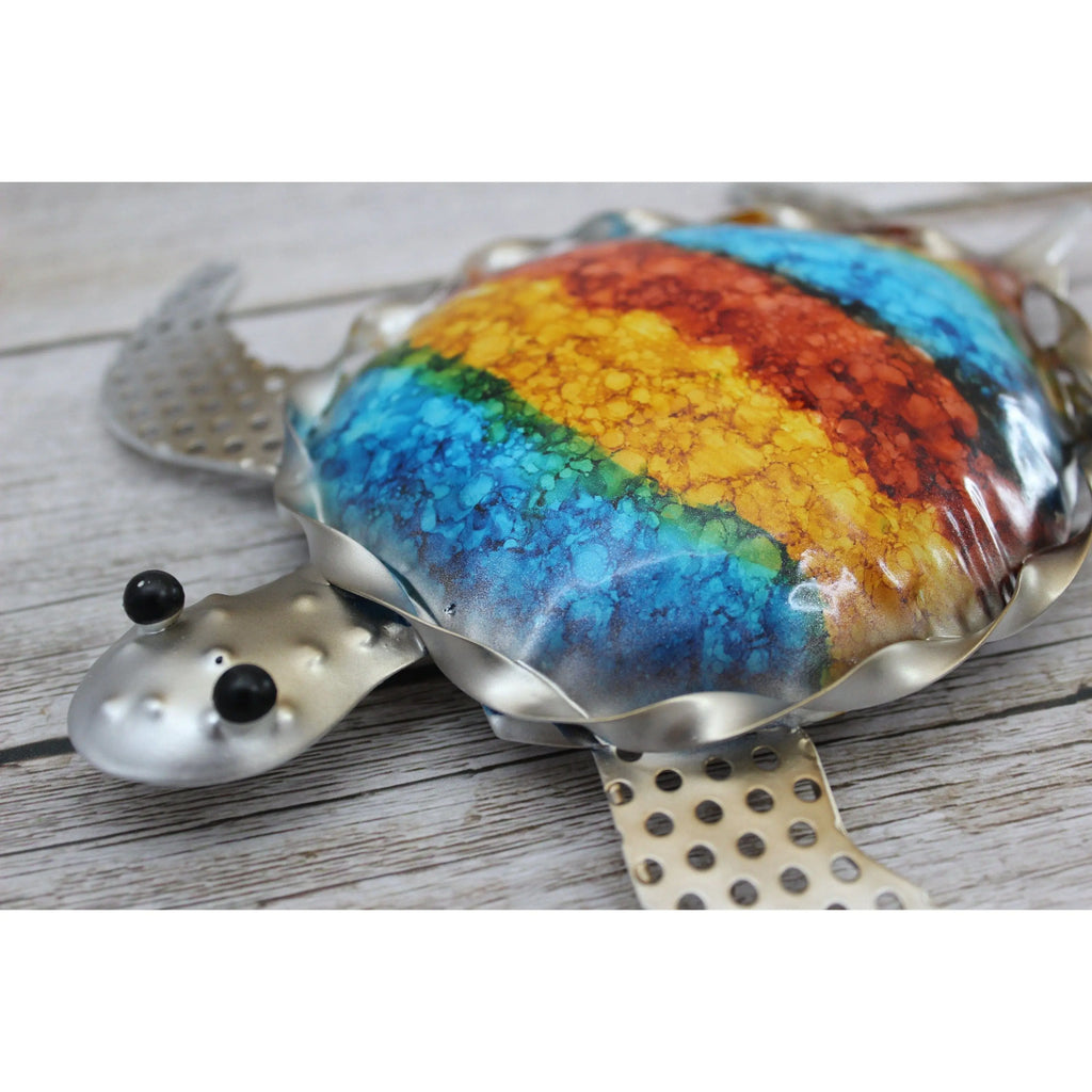 Sea Turtle Wall Art, Sea Turtle Wall Decor, Nautical Decor, Turtle Gift, Turtle Wall Art Metal - Pink Horse Florida