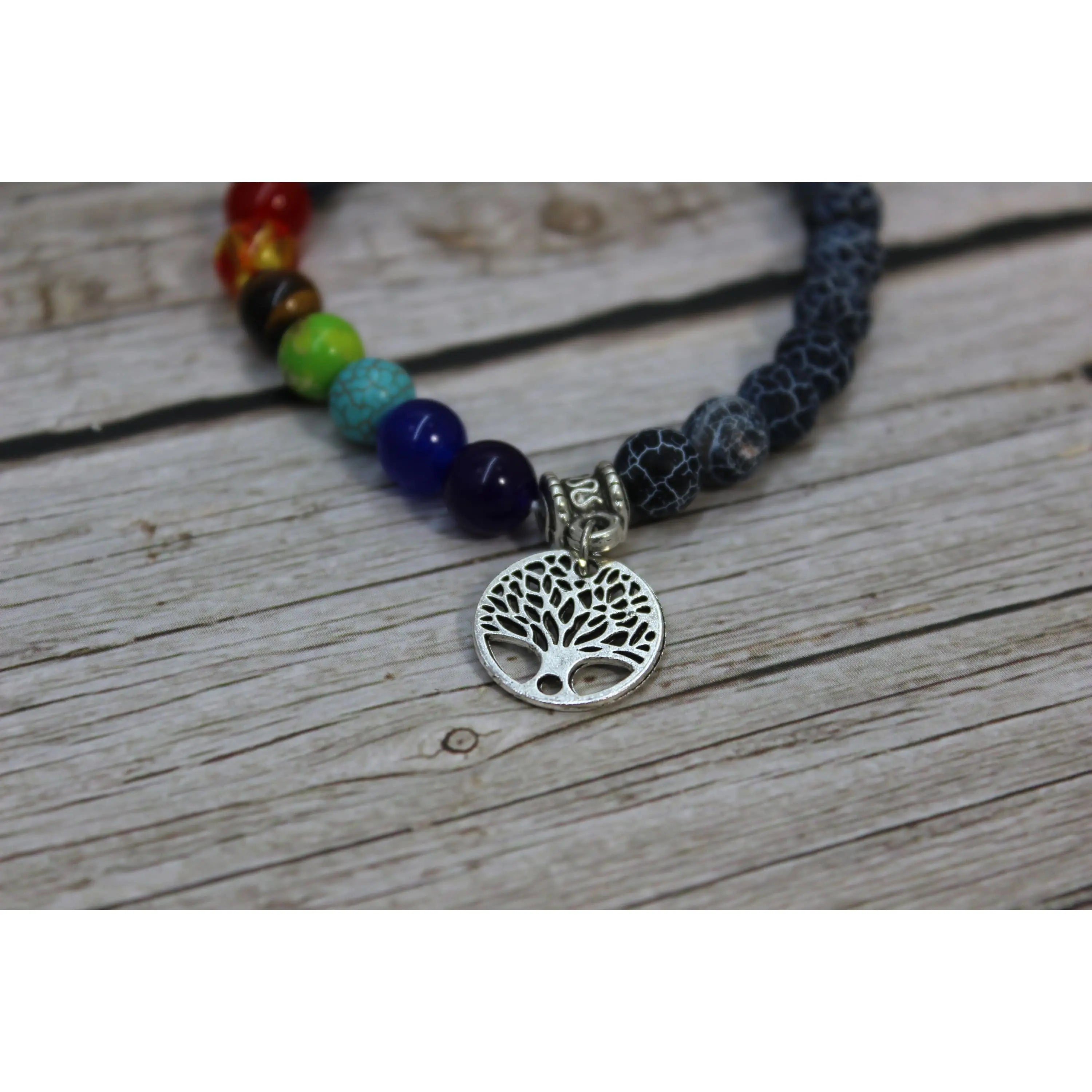 7 Chakra Life Tree Bracelet, Beaded Bracelet, Chakra Bracelet, Seven Chakra Bracelet, Chakra Jewelry - Pink Horse Florida