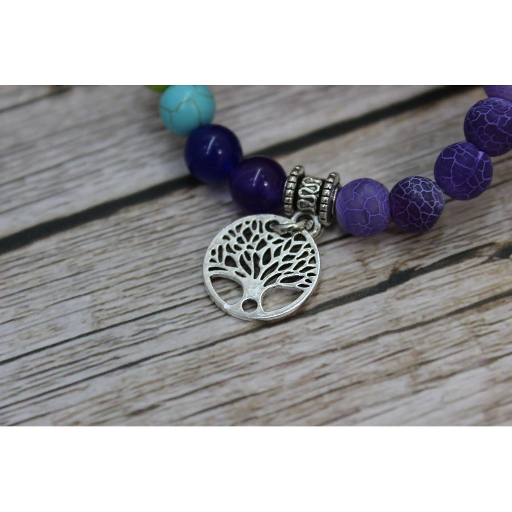 7 Chakra Bracelet, Beaded Bracelet, Chakra Bracelet, Seven Chakra Bracelet, Chakra Jewelry - Pink Horse Florida