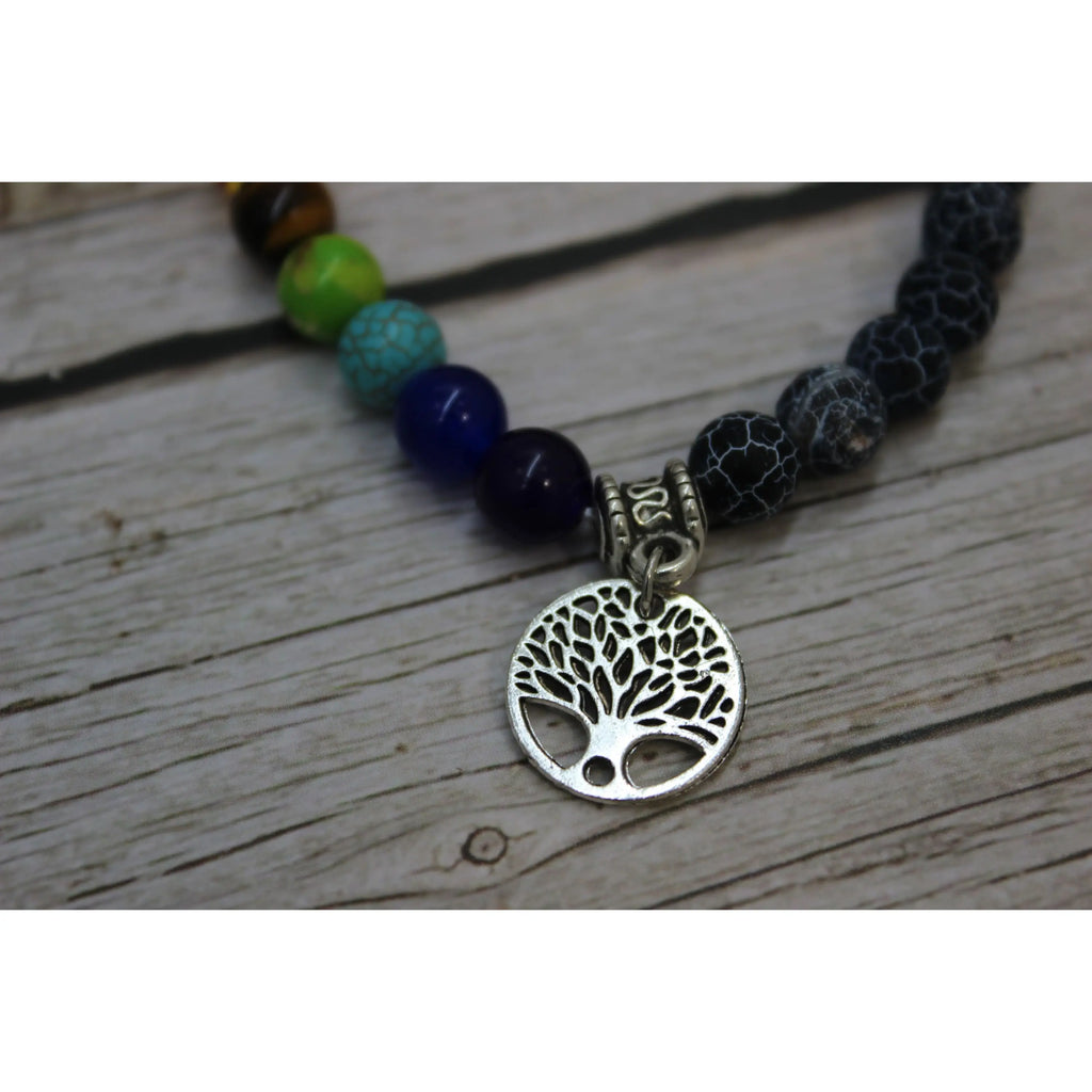 7 Chakra Life Tree Bracelet, Beaded Bracelet, Chakra Bracelet, Seven Chakra Bracelet, Chakra Jewelry - Pink Horse Florida