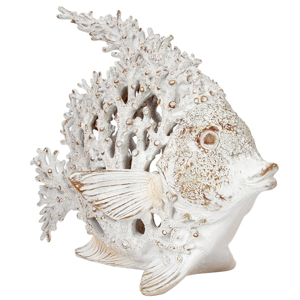 Fish Coral Look, Fish Figurine, Fish Decor, Fish Decoration, Beach Home, Ocean Decor, Boat Decor - Pink Horse Florida