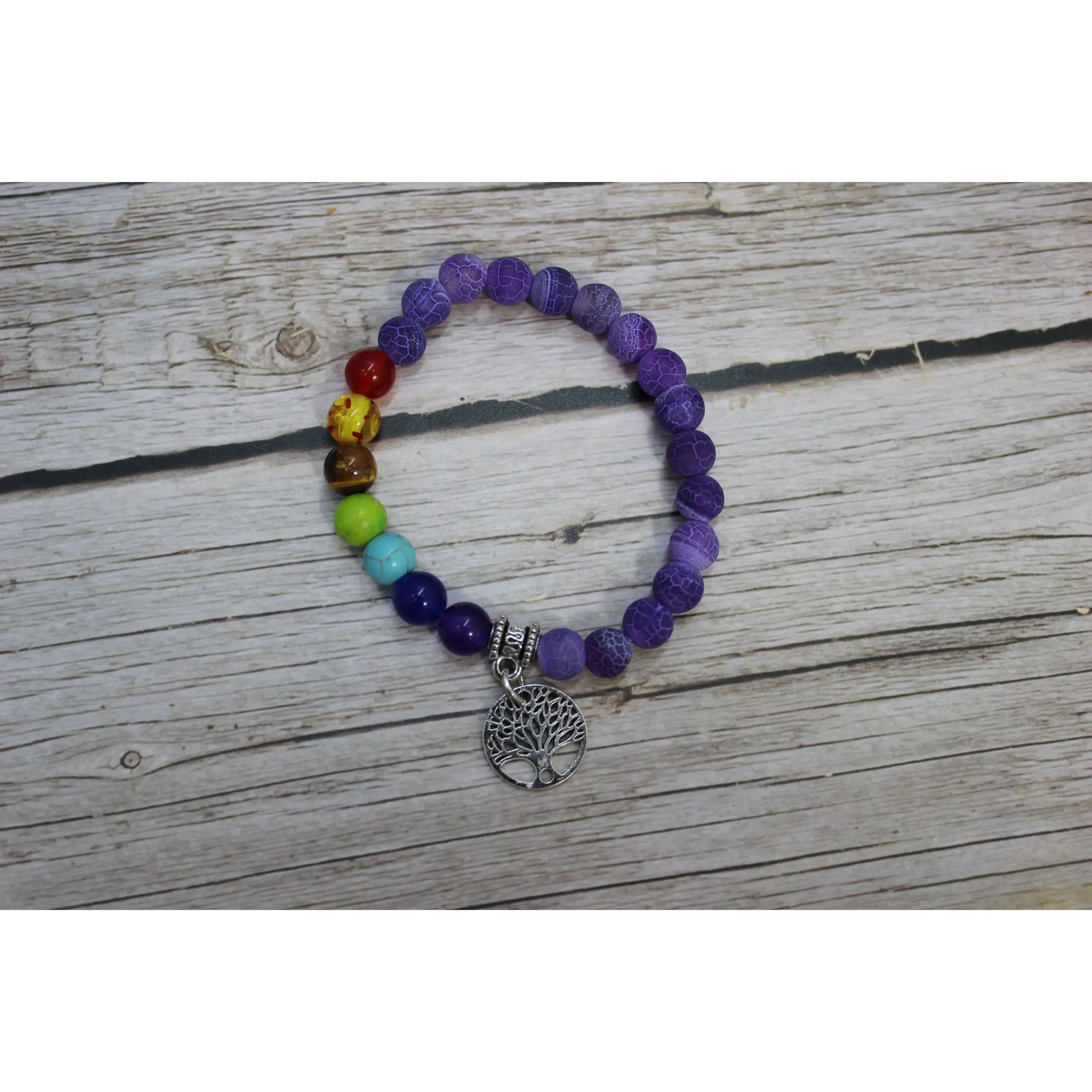 7 Chakra Bracelet, Beaded Bracelet, Chakra Bracelet, Seven Chakra Bracelet, Chakra Jewelry - Pink Horse Florida