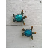 Turtle Figurine SET OF TWO, Blue Turtle, Sea Turtle Figurine, Turtle Figurine, Turtle Gift, Sea - Pink Horse Florida